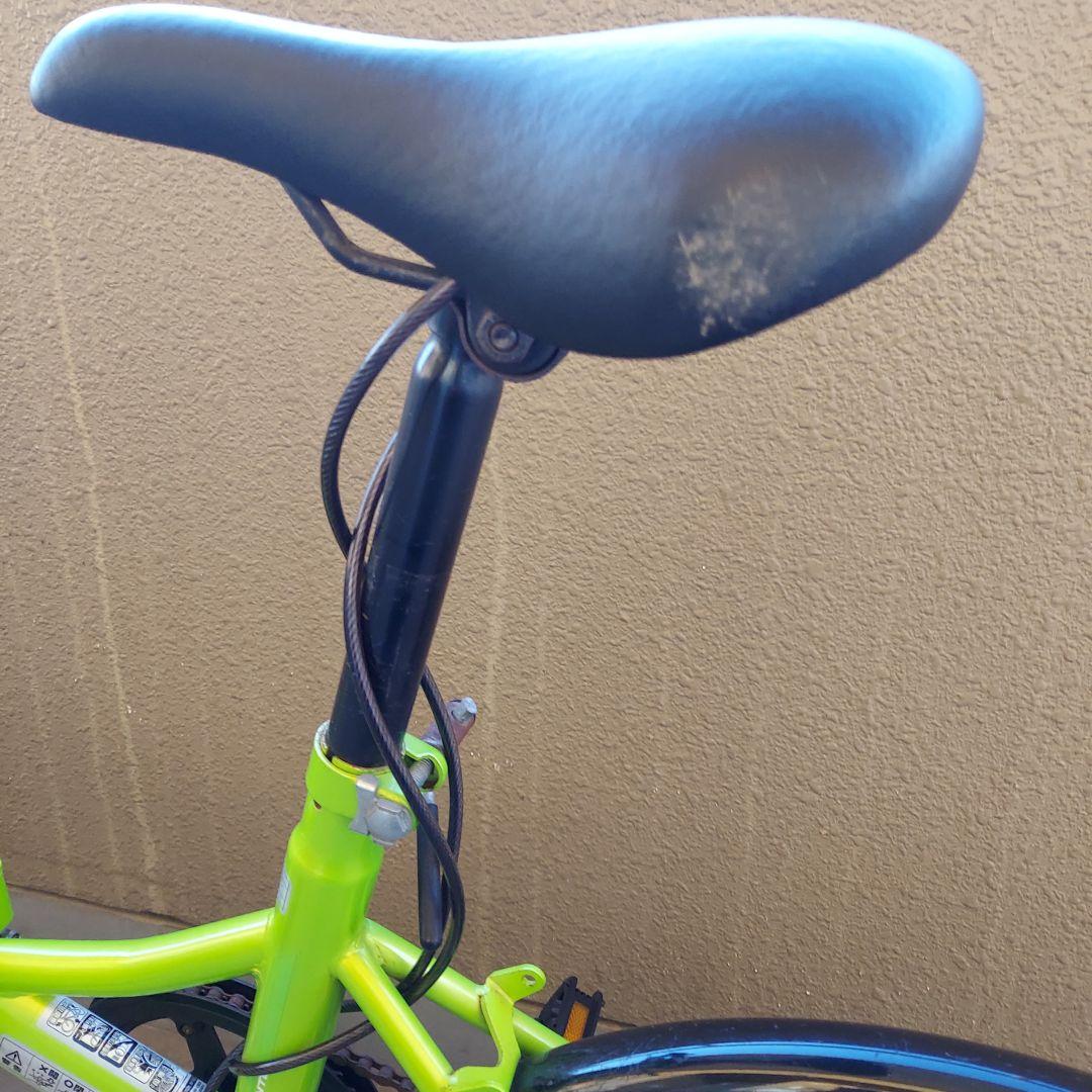 キャプテンスタッグ 折り畳み自転車 20インチ　グリーン