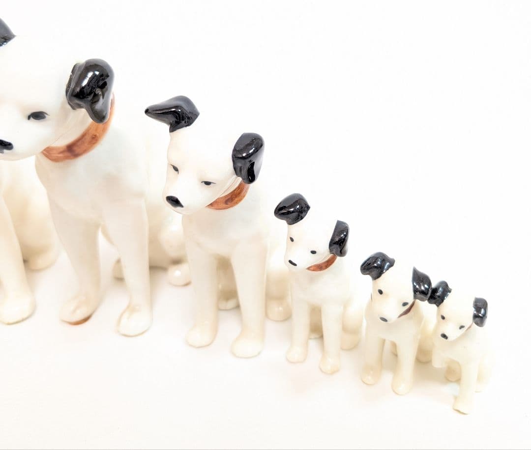 ビクター犬 まとめて 10体 陶器製 昭和レトロ 当時物 アンティーク