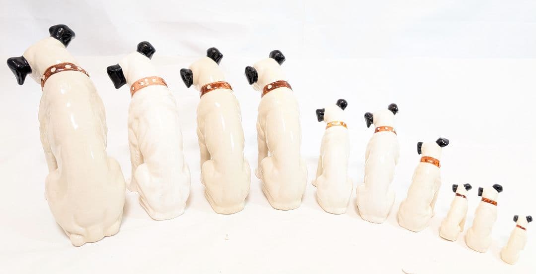 ビクター犬 まとめて 10体 陶器製 昭和レトロ 当時物 アンティーク