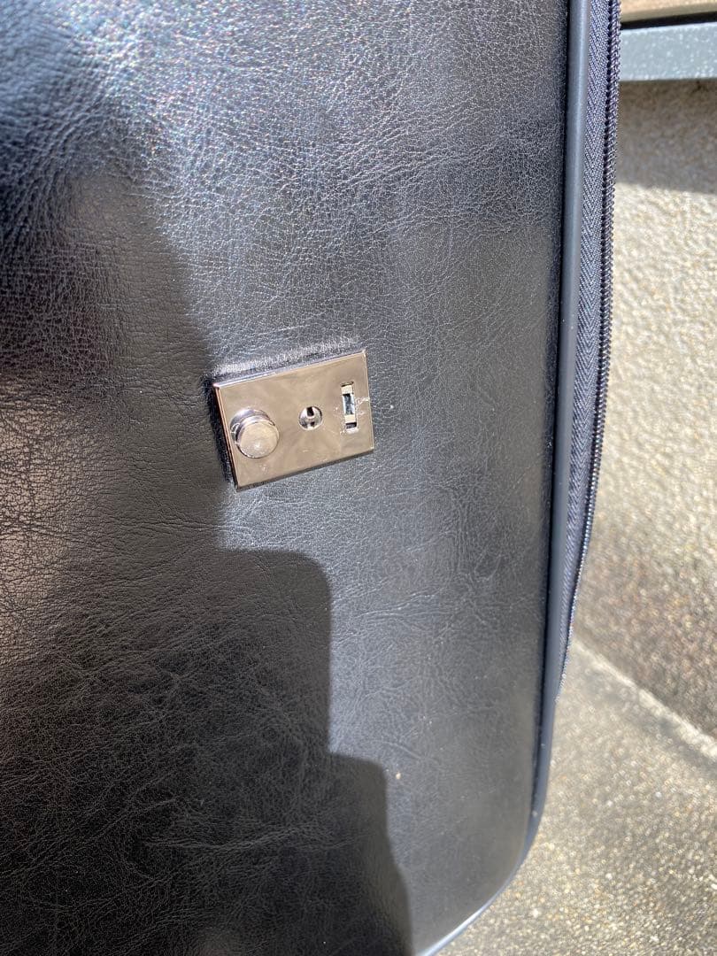 【希少】ダレスバッグ型キャリーバッグ オールレザー ブラック 自立型 2段階