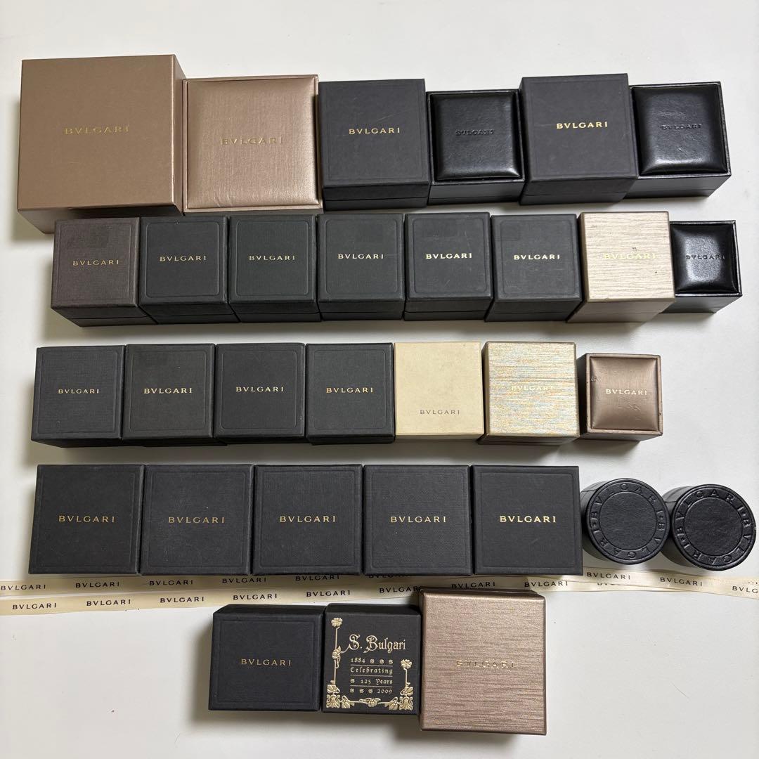 ブルガリ　アクセサリーケース　空箱　31個セット　リングケース　まとめ売り　大量