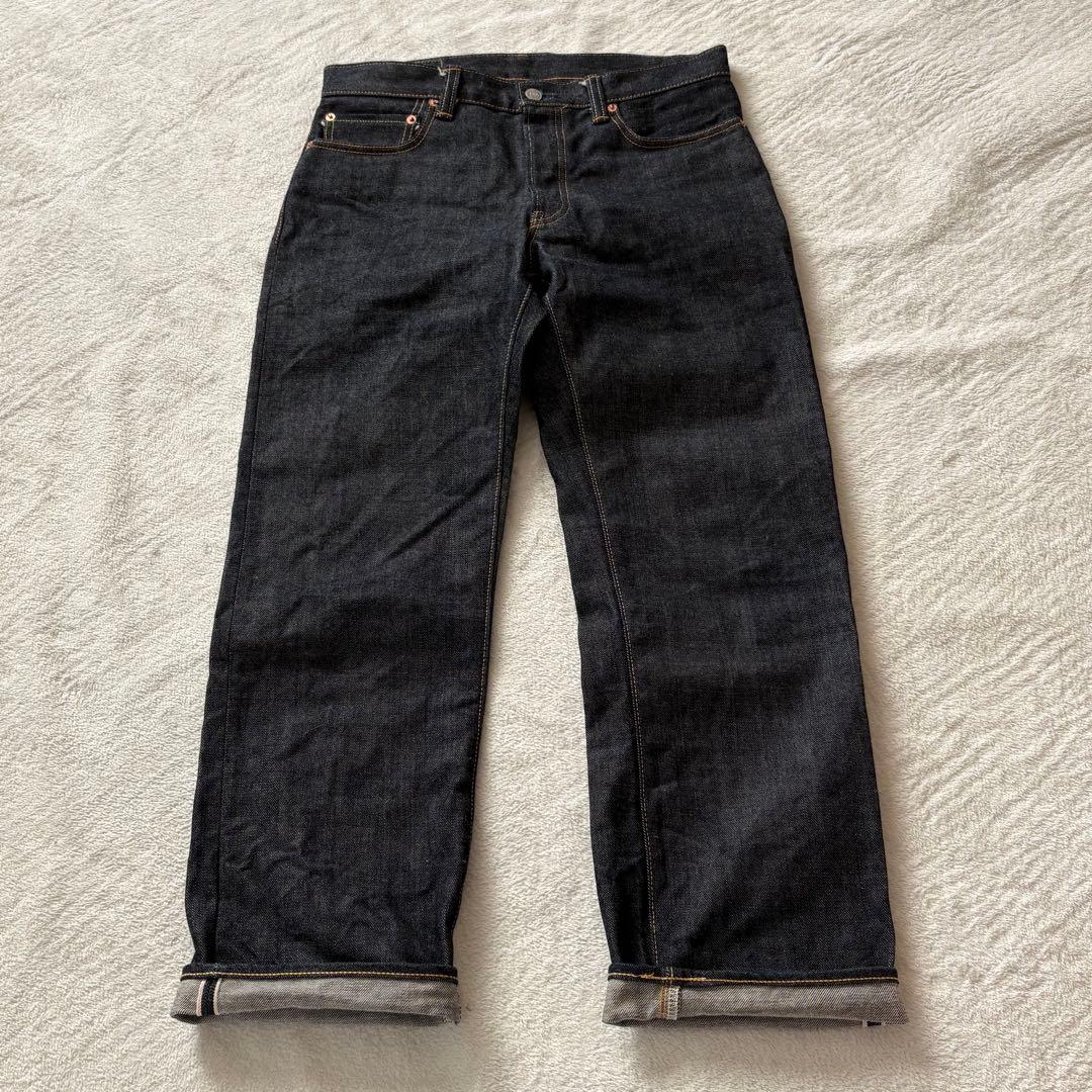 えいくん！！極美品！児島ジーンズ セルビッチデニム w33 日本製