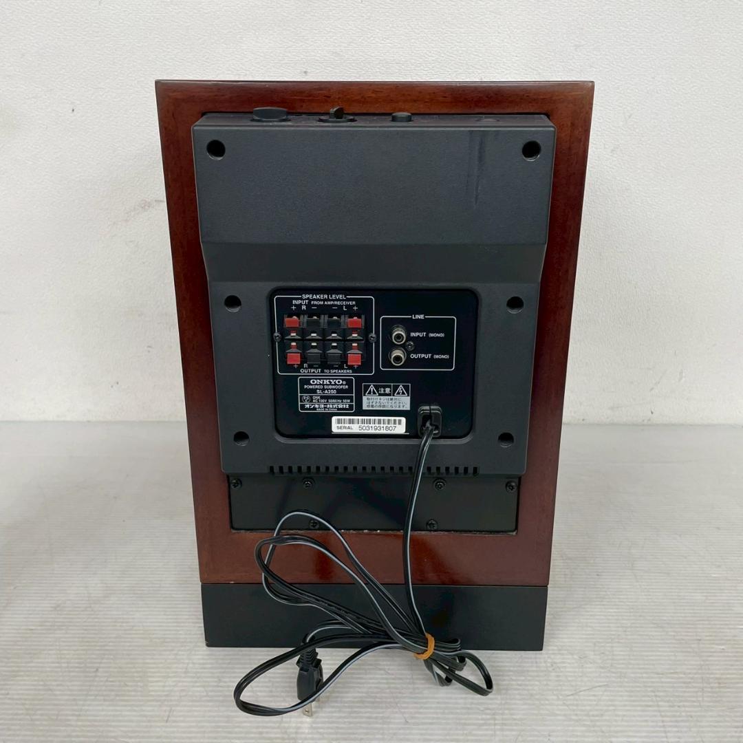 オンキヨー サブウーファー SL-A250 スピーカー アンプ内蔵型 Y1535