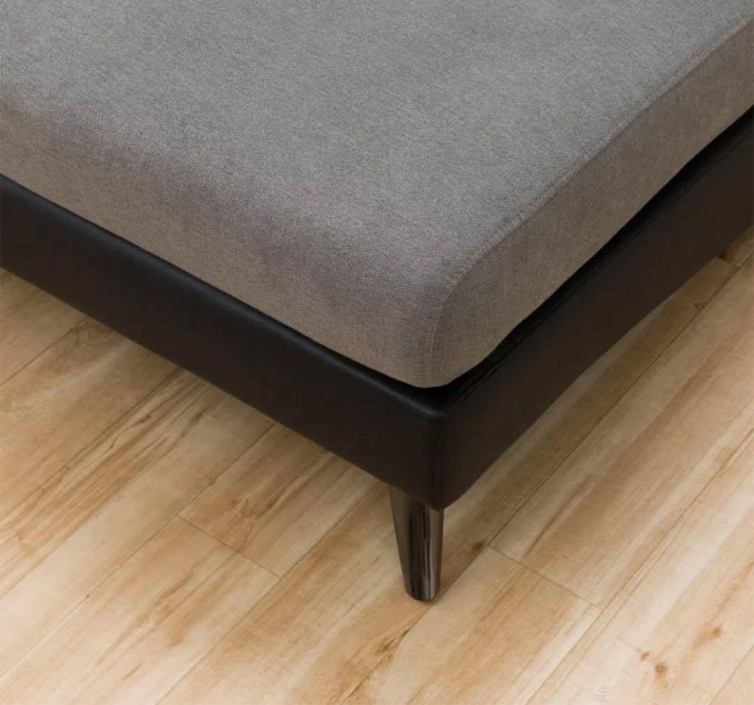 ニトリ 2人用 布張りソファ ポーション2KD GY