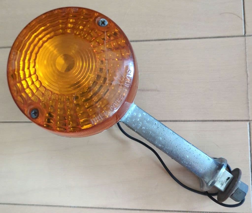 GS750/1000 当時もの純正ウインカー4個セット、スペアレンズ&電球付き