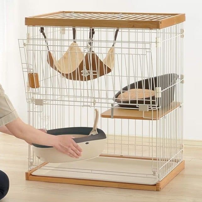 【新品未使用】リッチェル キャット サークル 木製 8kgまで 掃除簡単