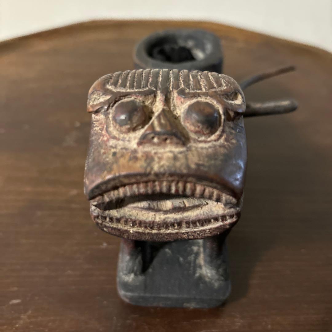 李朝墨壺　アンティーク　韓国骨董　狛犬　招き猫　福助　古美術　朝鮮古美術　木工品