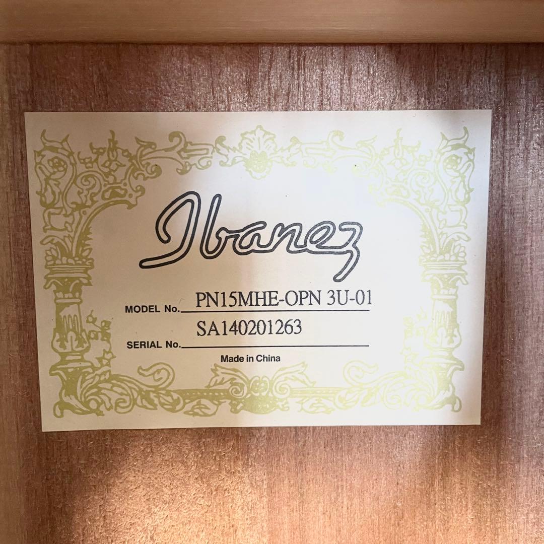 【美品】Ibanez PN15MHE-OPN エレアコ　アイバニーズ