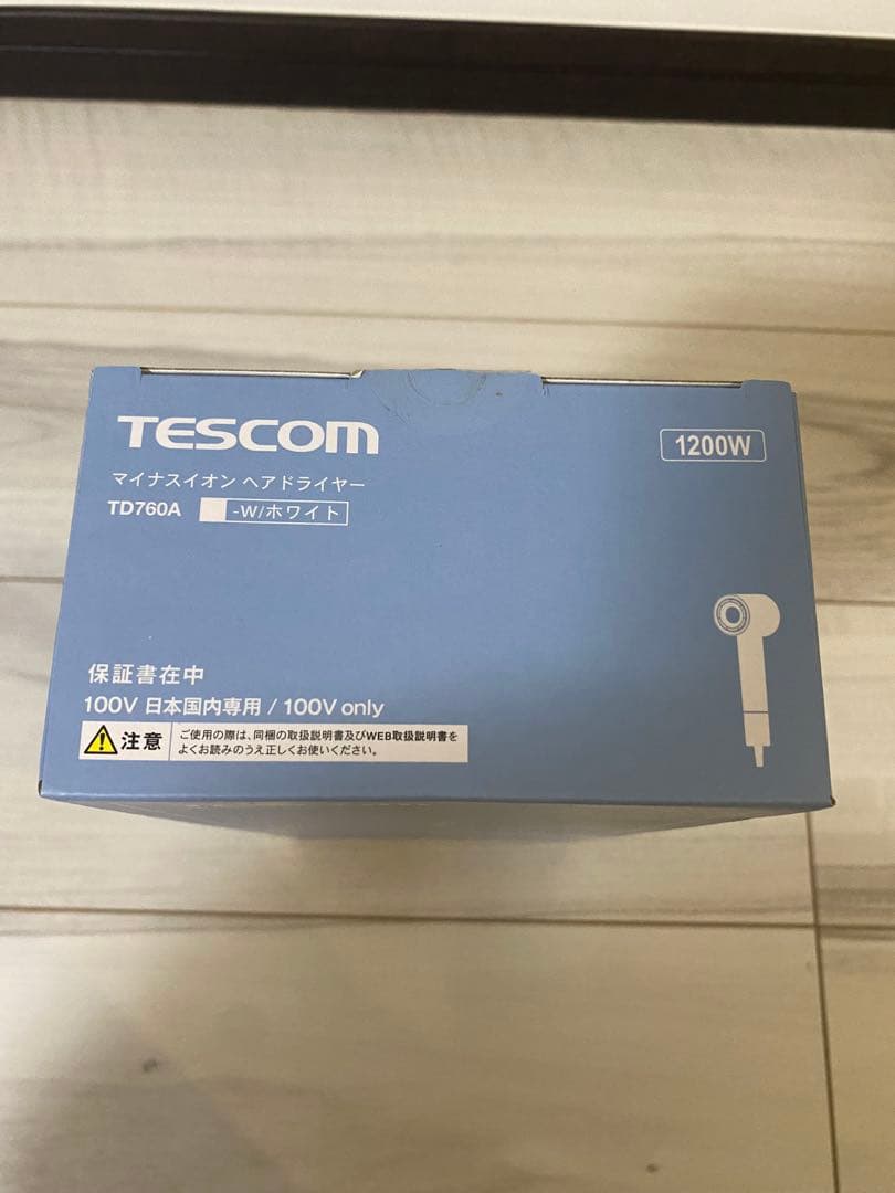 TESCOM マイナスイオンヘアドライヤー TD760A ホワイト