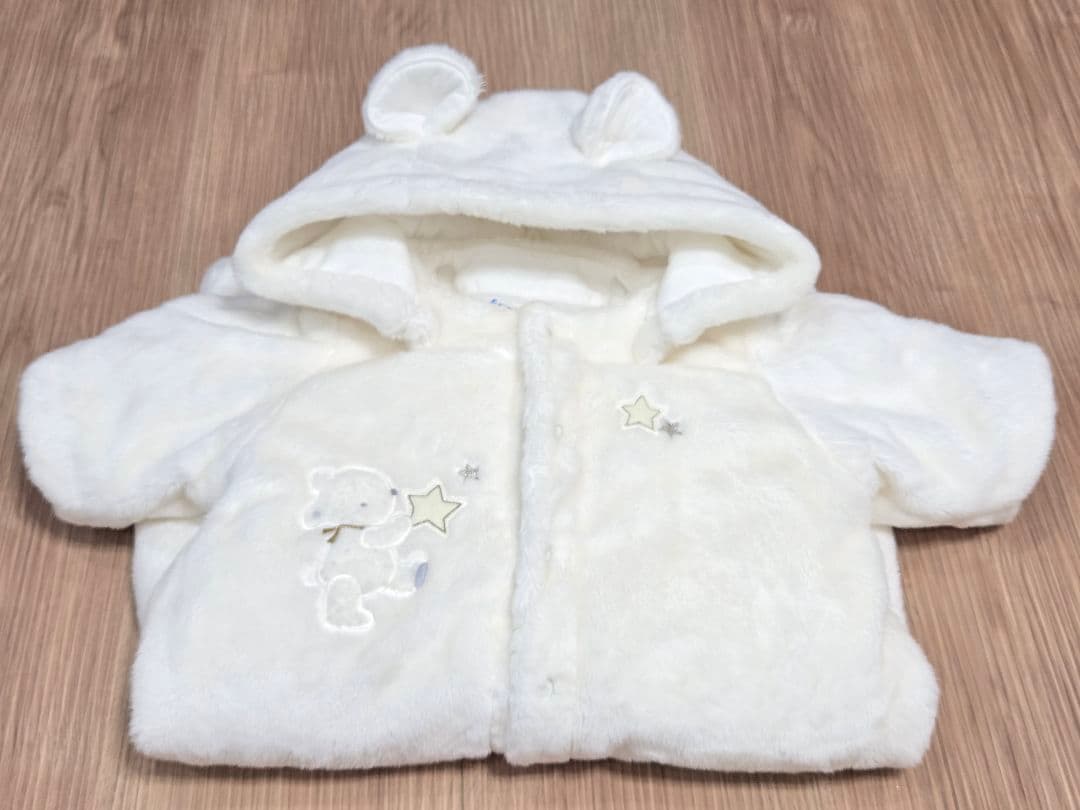 美品　ファミリア　ジャンプスーツ　おくるみ60cm