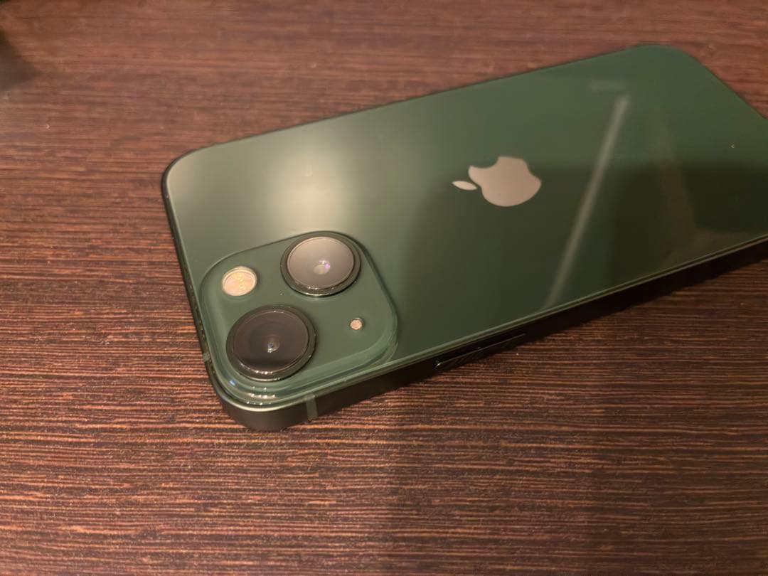 iPhone 13mini 緑 256GB ディスプレイ、バッテリー純正品交換済