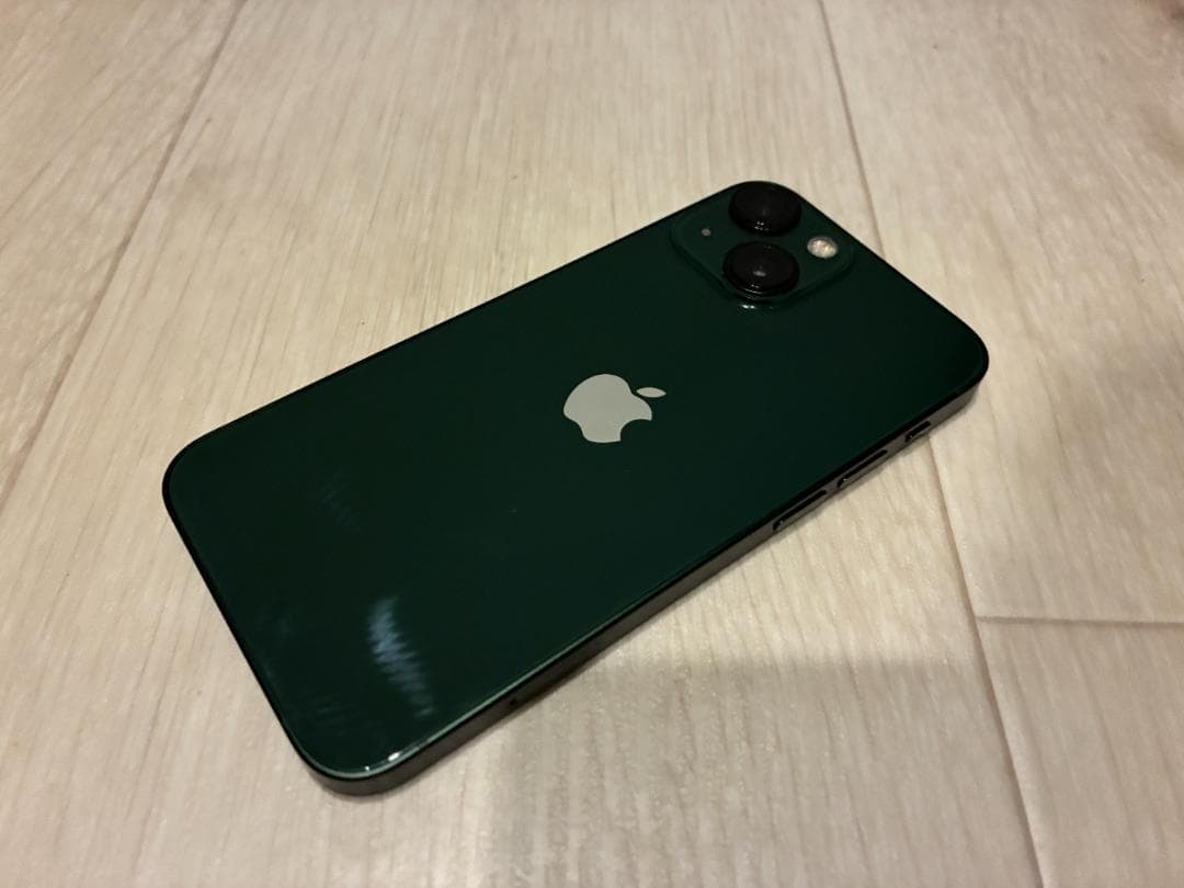 iPhone 13mini 緑 256GB ディスプレイ、バッテリー純正品交換済