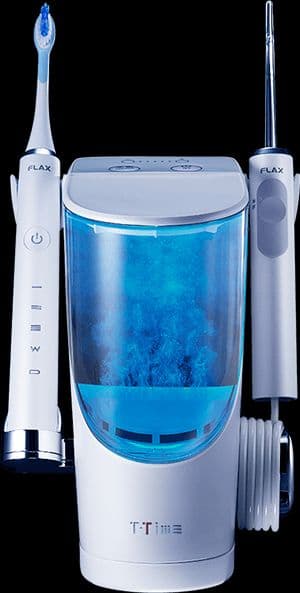 【未使用品】T-TIME 電動歯ブラシ付き ホワイト　UV歯ブラシ除菌器付き❢❢