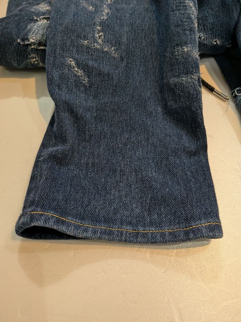 RESOND CLOTHING リサウンドクロージング　クラッシュ　ジーンズ　M