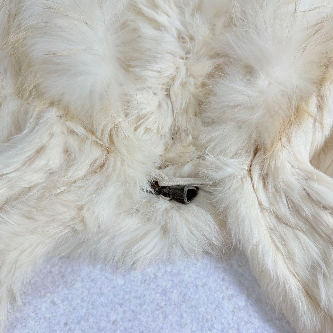 希少　ゴア　y2k 高級　ラビット　ラクーン　リアルファー　ポンチョ　ストール