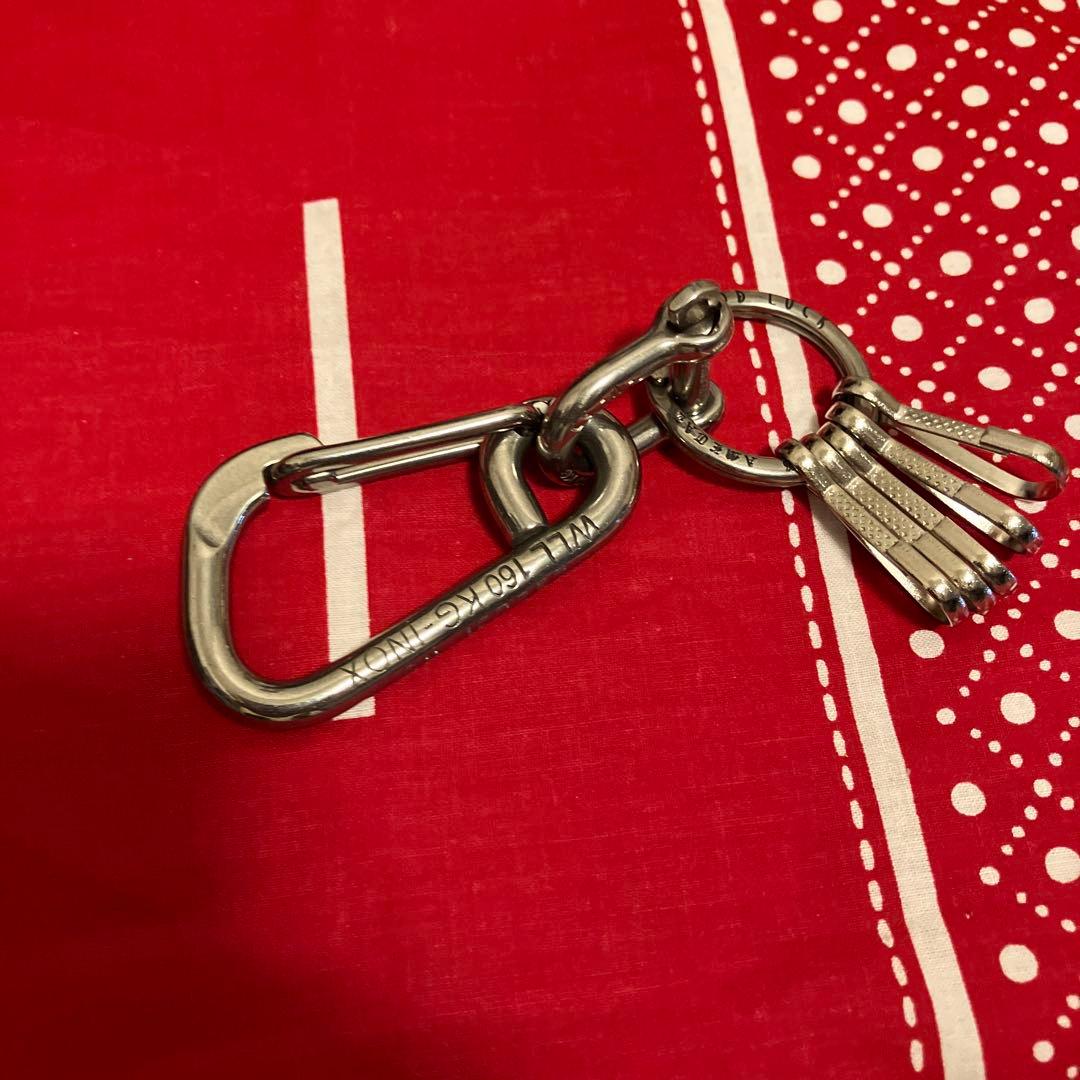 wichardカラビナ&シャックル　1950年代復刻キーリング使用　キーホルダー