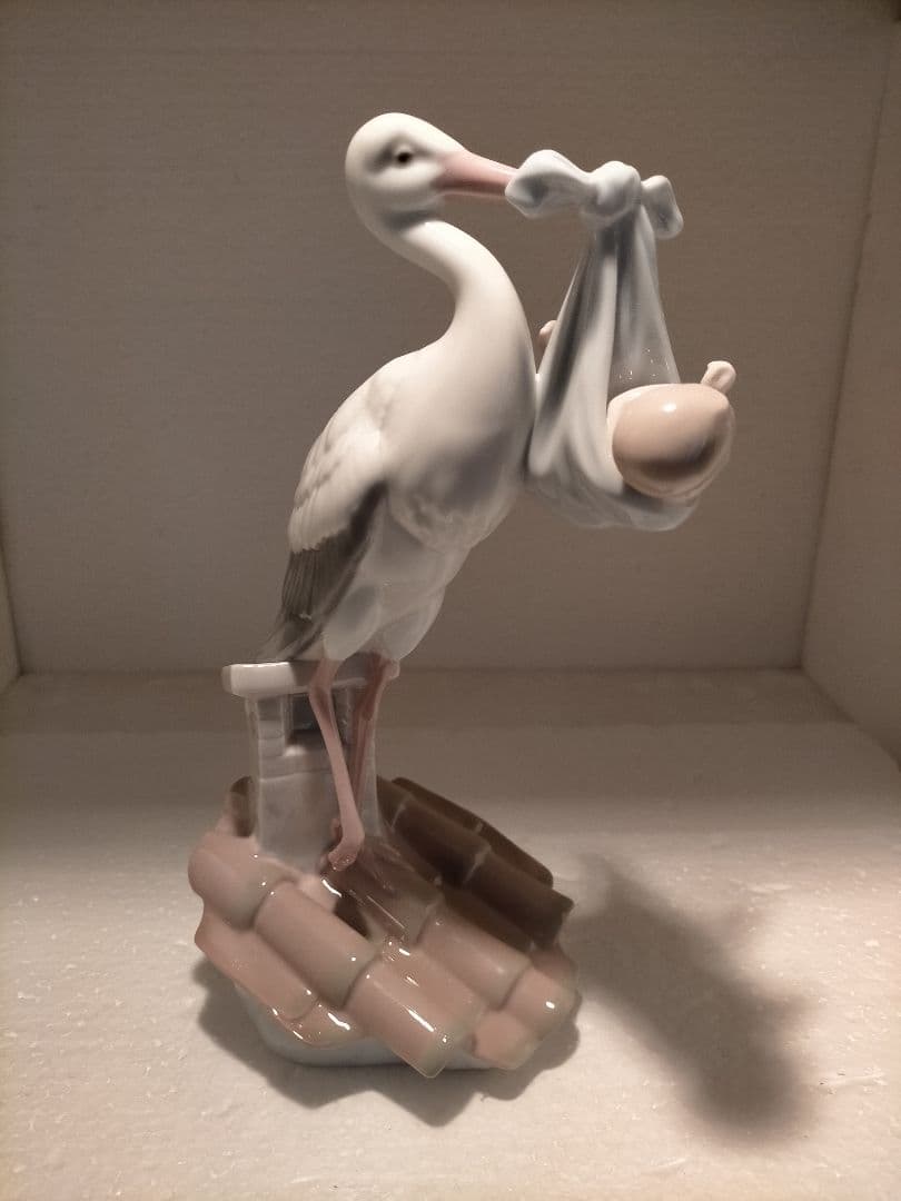 リヤドロ　lladro コウノトリの贈り物　男の子