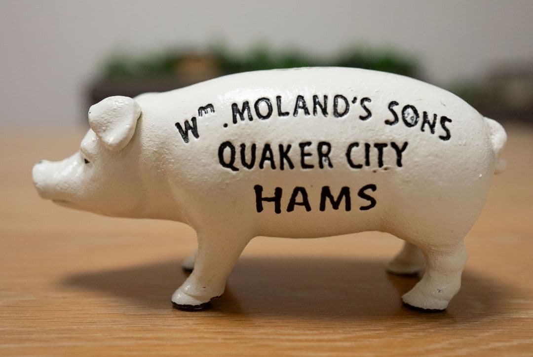 【2個セット】Hams PIG BANK ハムズバンク　アンティーク　貯金箱