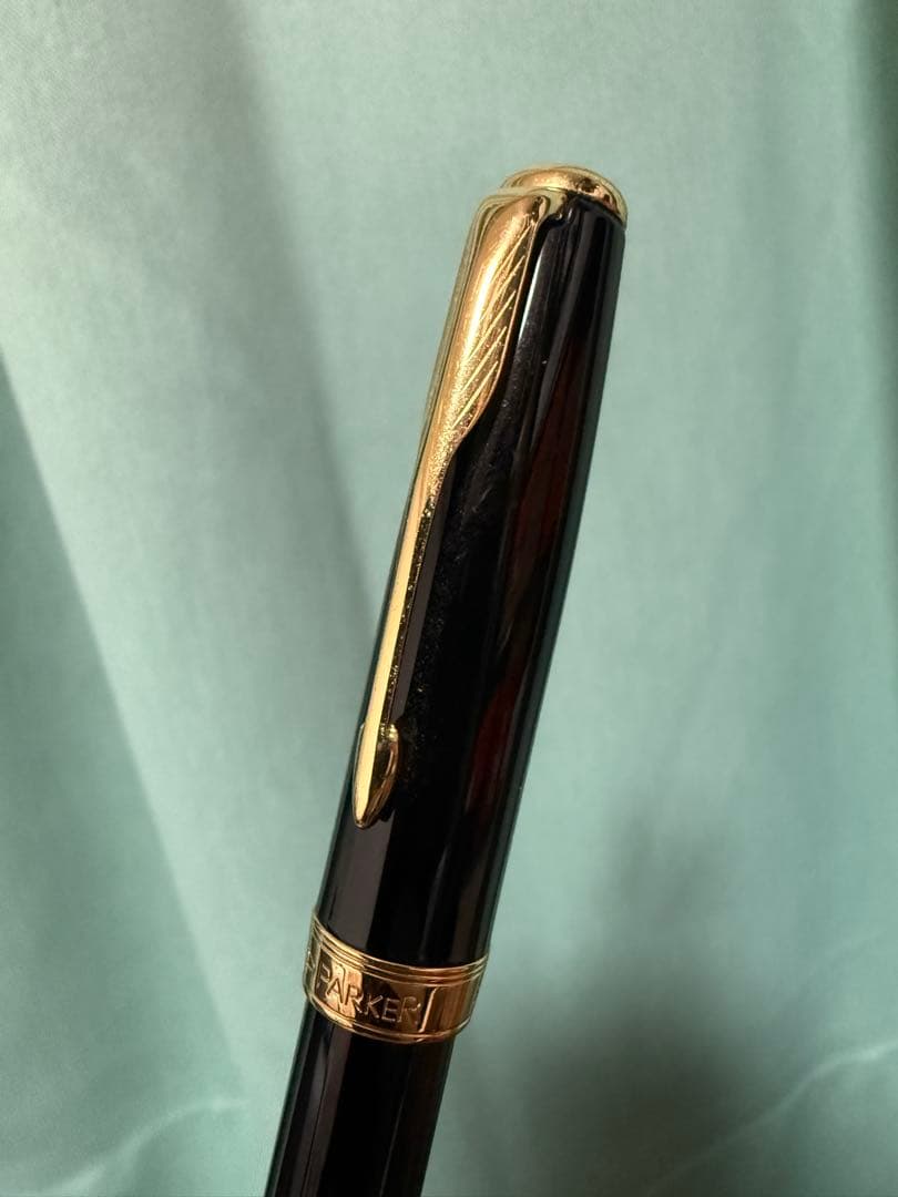 パーカー K18万年筆 ソネット F (細字) ボトルインク付き