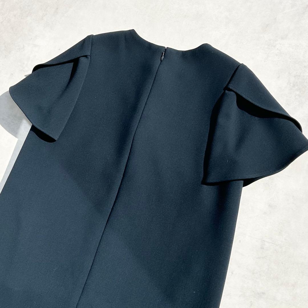 ♡極美品♡ ヨーコチャン　フレアスリーブパールドレス　ネイビー　21年製