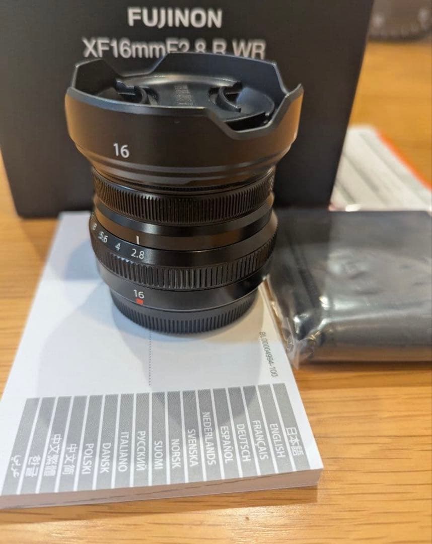 Fujifilm XF16mmF2.8 R WR レンズ