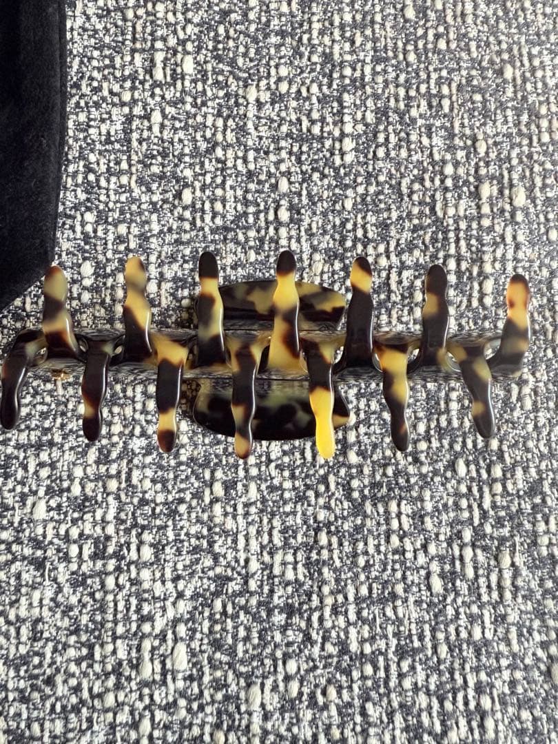 《美品》ALEXANDRE DE PARIS 鼈甲 ヘアクリップ L