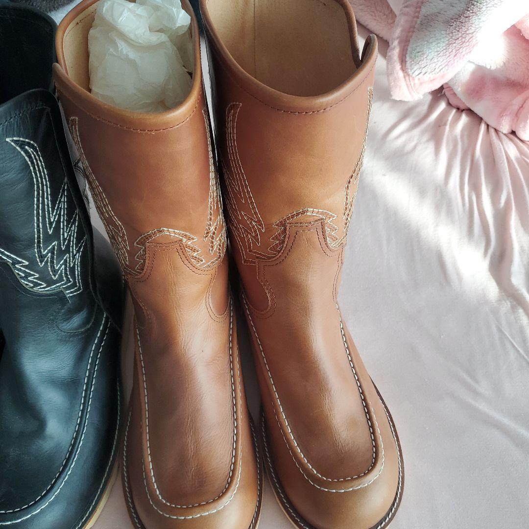 ウエスタンブーツ ブラック ブラウン 2色