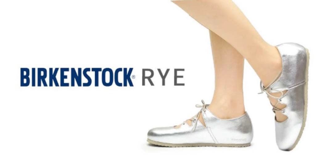 Birkenstock RYE 37 24㎝シルバー バレエシューズ