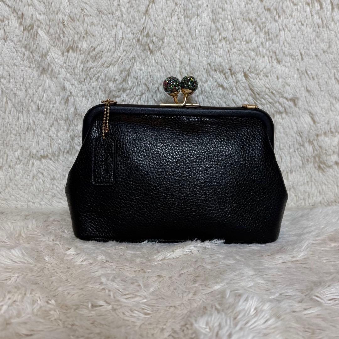 COACH コーチ キスロック がま口 チェーン ショルダーバッグ c1451