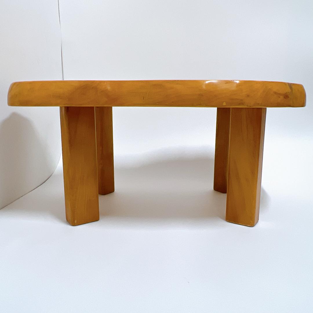 【良品✨送料無料】天然木 一枚板 座卓 ローテーブル 無垢材 68×37cm