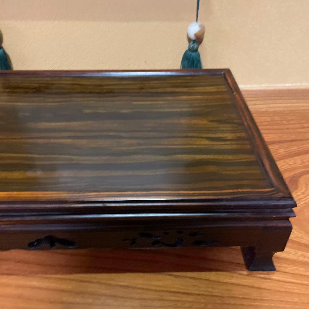 盆栽台 花台 飾り台 香炉台 花瓶台 サイドテーブル 木製 花梨材 ビンテージ