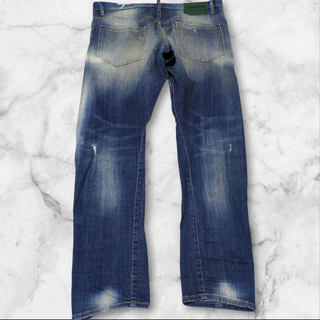 希少✨ディースクエアード sexy twist jean デニム 緑パッチ 52