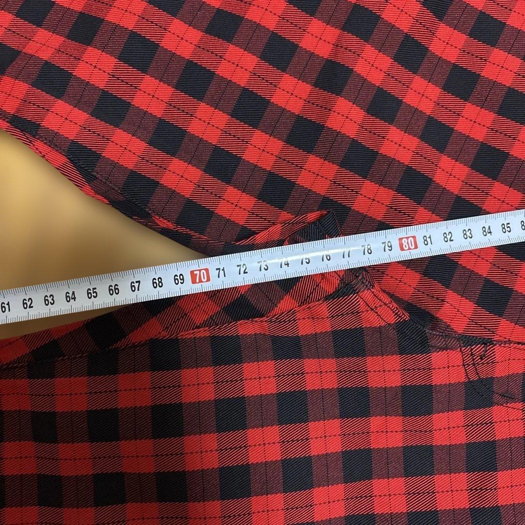 ☆新品☆パーリーゲーツPearlyGates赤黒チェックパンツM春秋