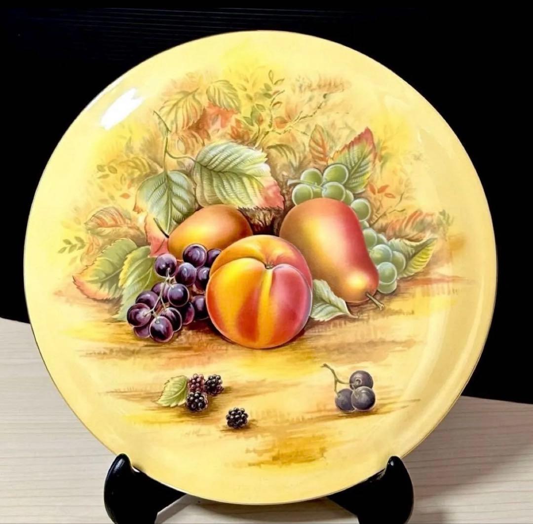 エインズレイ オーチャードゴールド　ガトープレート&ケーキサーバー　未使用品