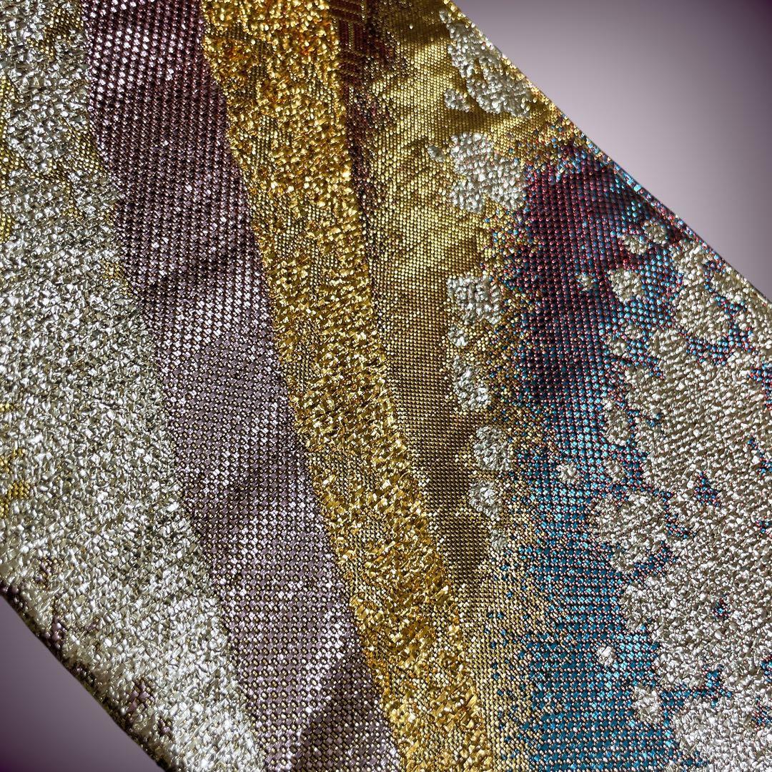 ラメ糸煌めく キラキラ サッシュベルト リボン W55〜75cm J70903