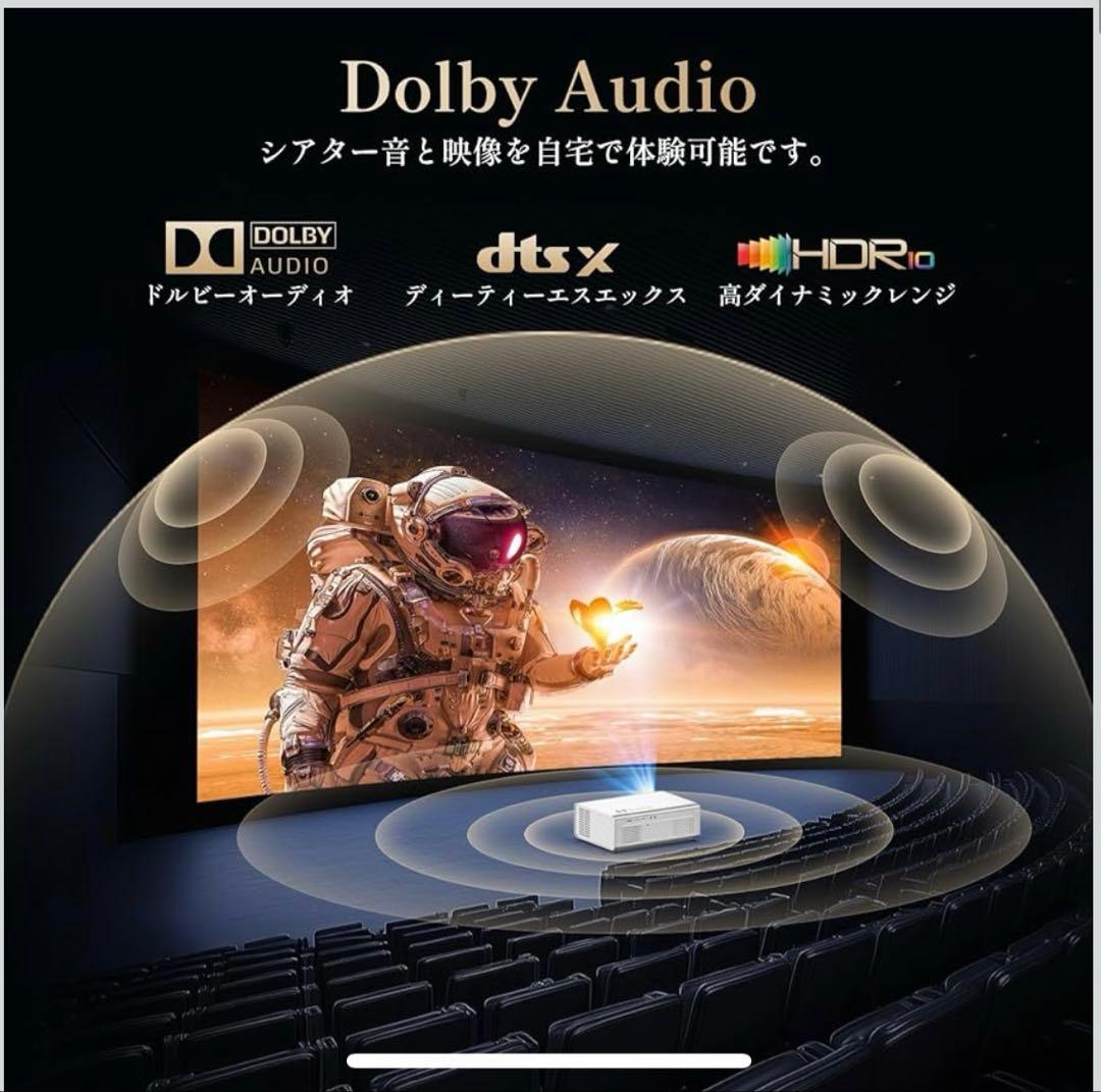 4Kプロジェクター Netflix【Aiチップ搭載】