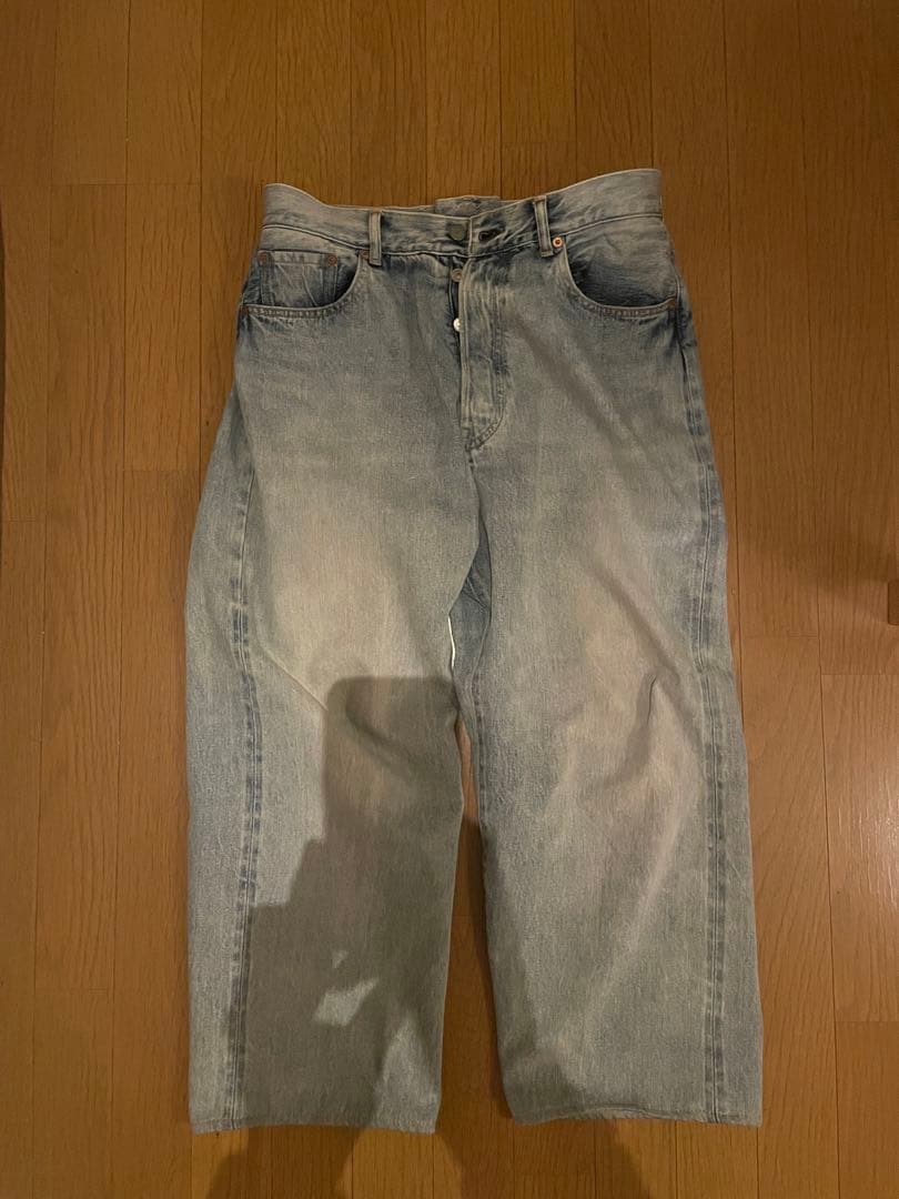 comoli 23ss 5pブリーチデニム　サイズ1