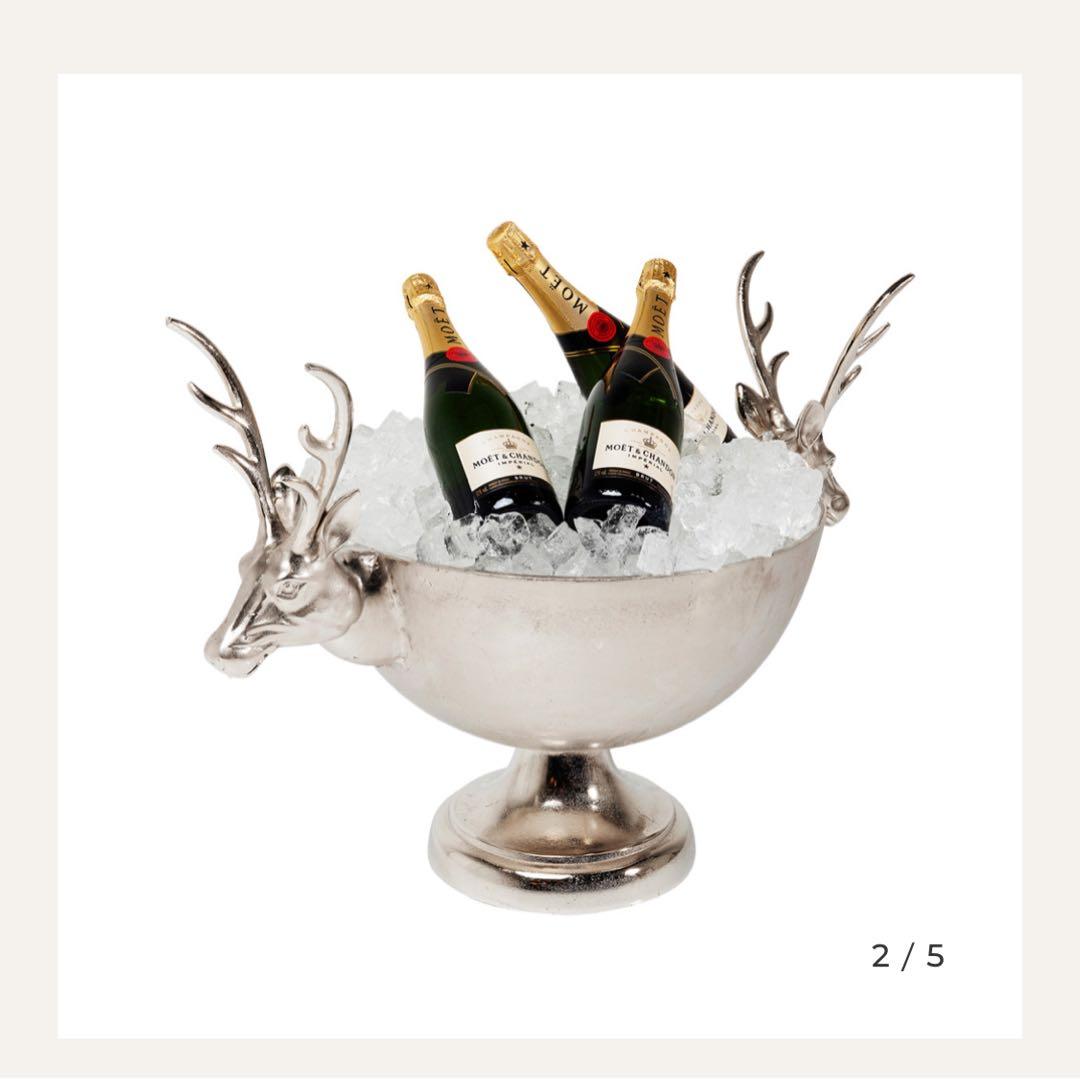 KARE ワインクーラー　鹿シルバー　家具　希少品　廃盤 オブジェ　グラス