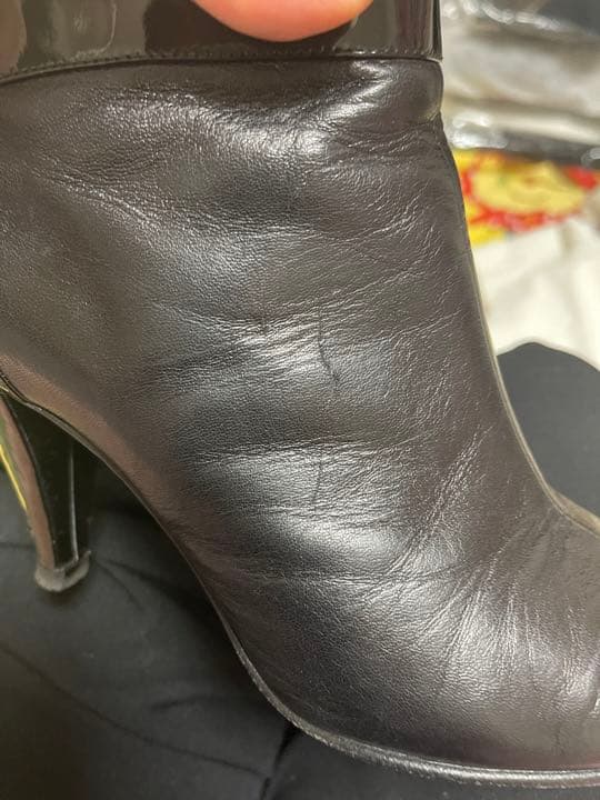 美品 CHANEL シャネル ブラック ショートブーツ ブーティ