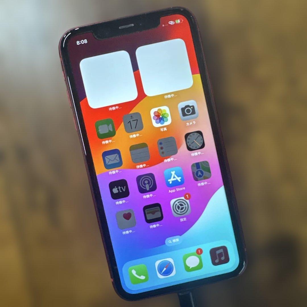 ②Apple iPhone 11 (赤色) 本体