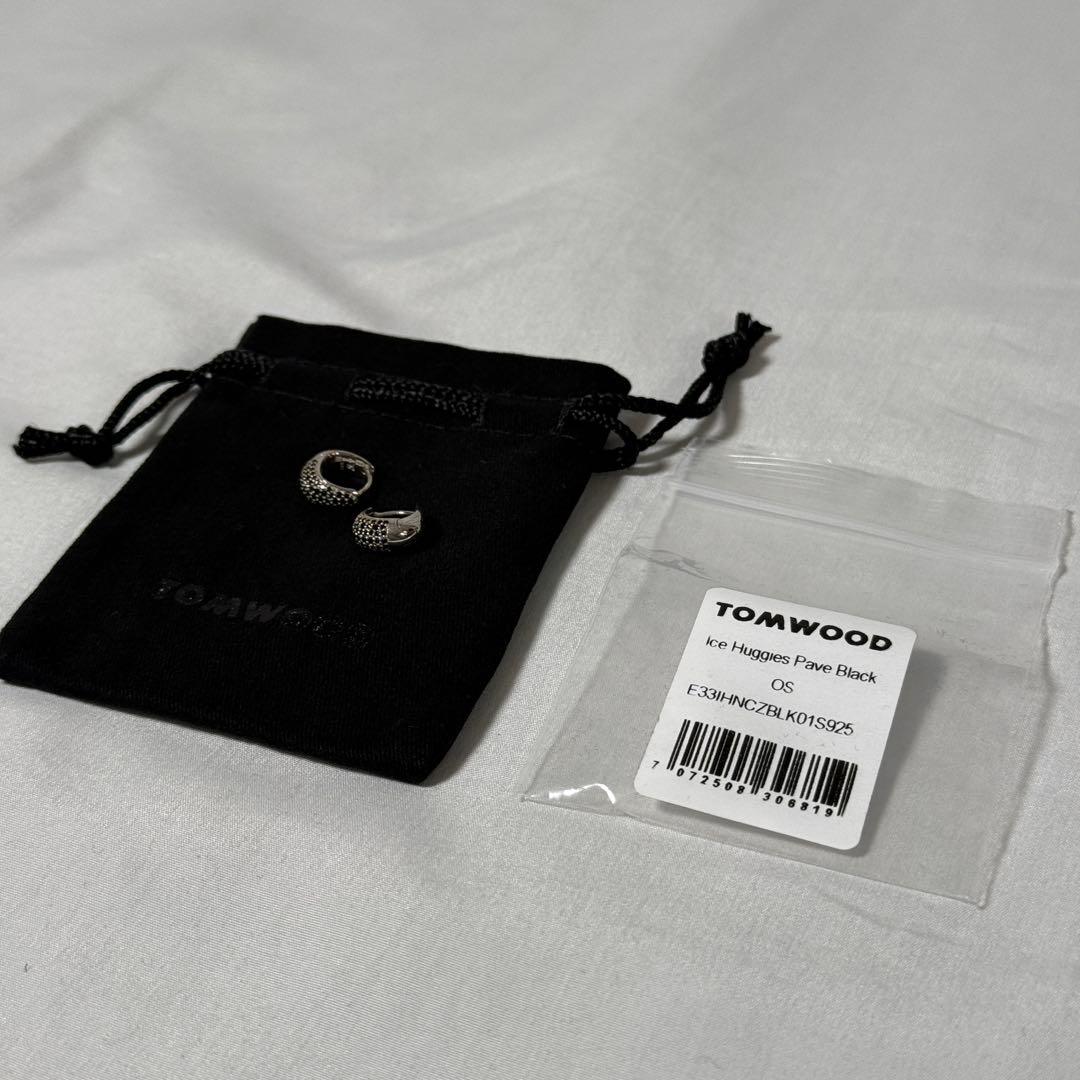 【定価4.8万】TOM WOOD Ice Huggie Pave ピアス M