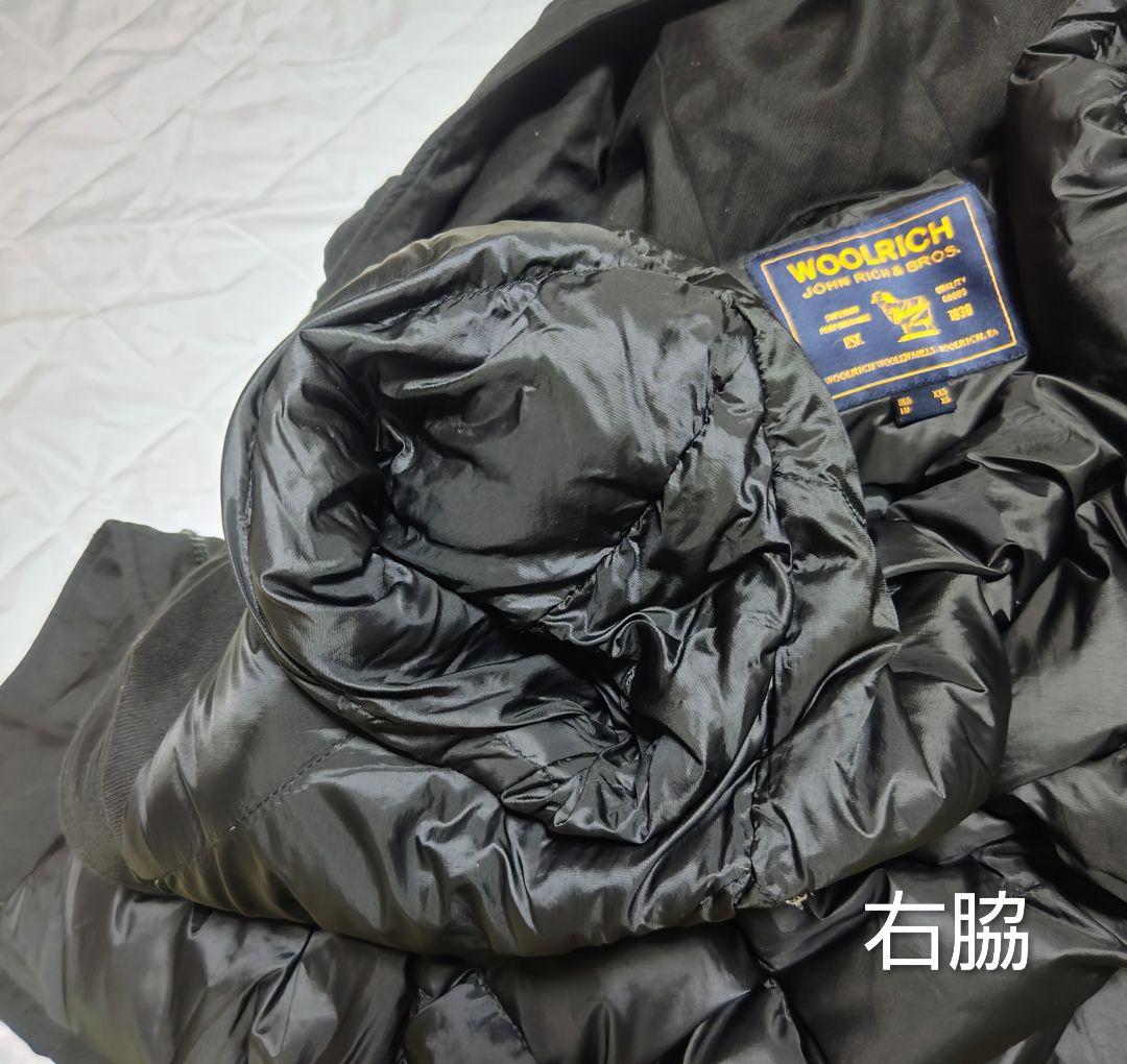 ウールリッチマウンテンパーカー ウール、シルク混紡 ブラック