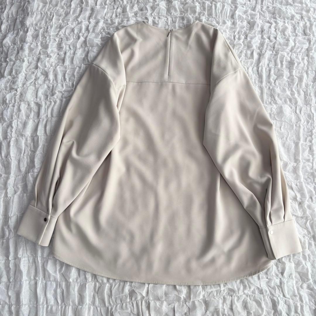 【1度着用のみ美品】 フレームワーク ダブルクロスタックスリーブブラウス
