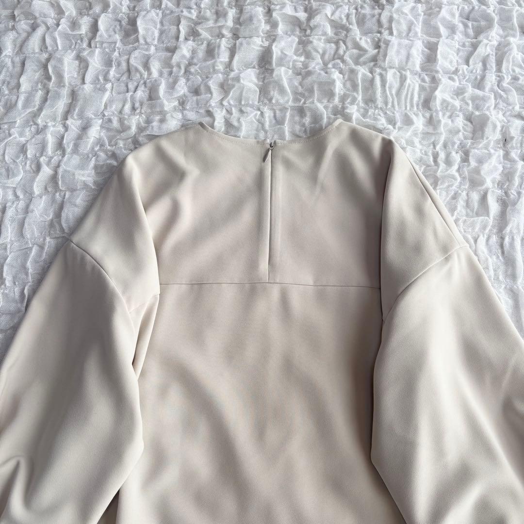 【1度着用のみ美品】 フレームワーク ダブルクロスタックスリーブブラウス