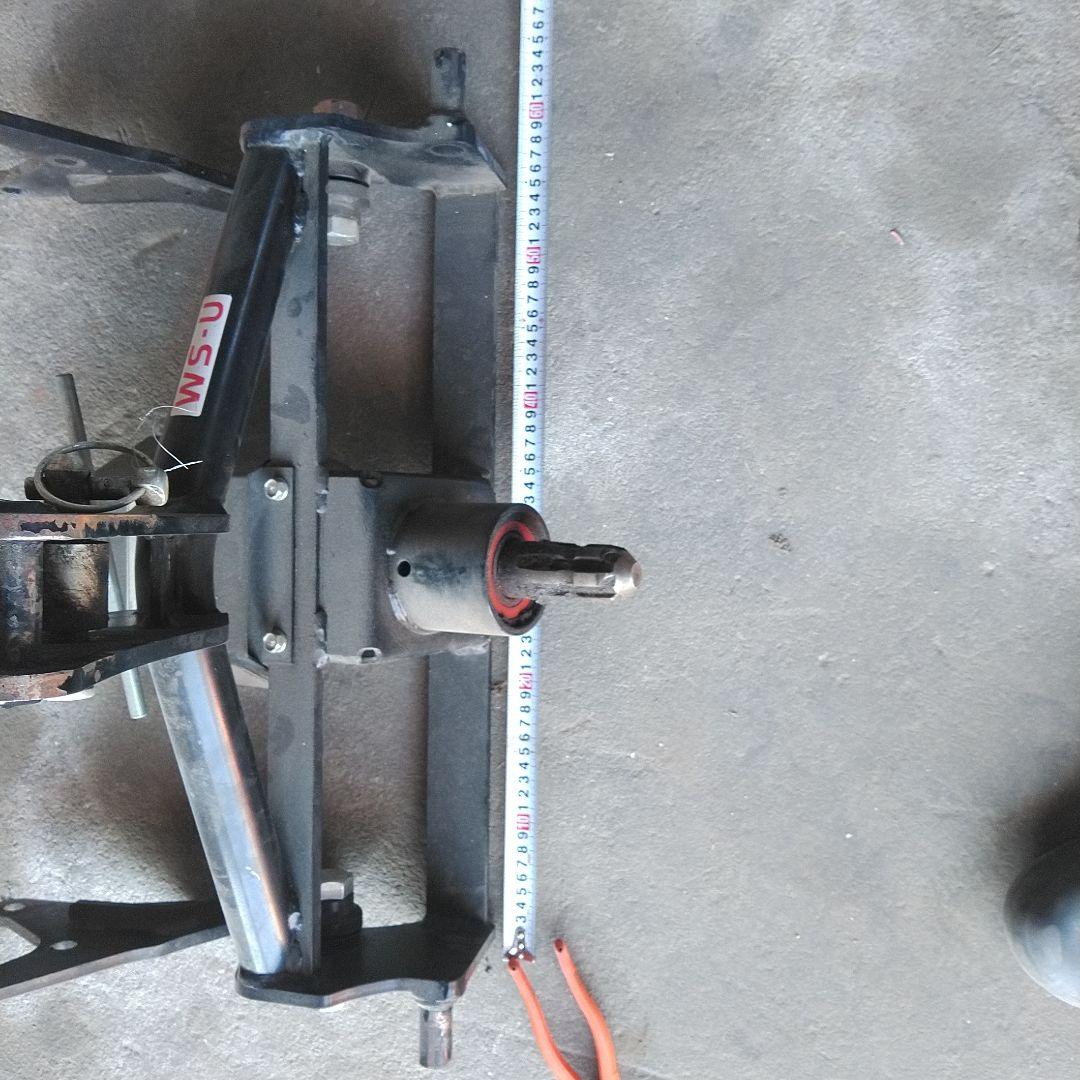 コバシ畔塗機　クボタヒッチ組み替え