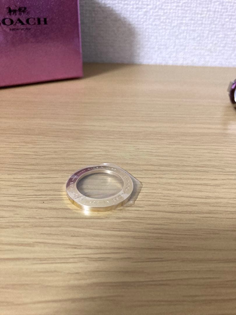 【aqua様限定】COACH 時計　替えベゼル×4 レア　電池交換済み　稼働品
