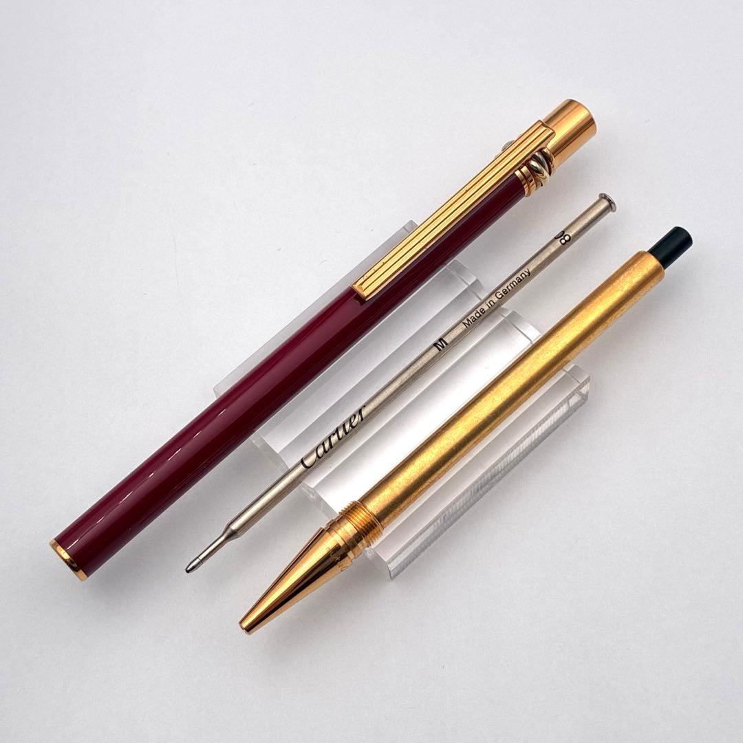 Cartier カルティエ トリニティボールペン ボルドーXゴールド