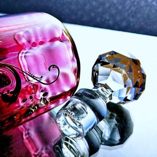 赤金彩オールドバカラ ルイ15世様式の香水瓶 大#18【19世紀後半】