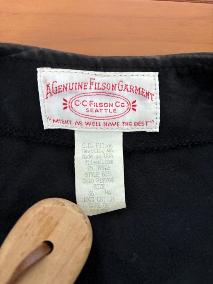 Filson モールスキン USA ベスト アメリカ製 ネイビー　サイズ36