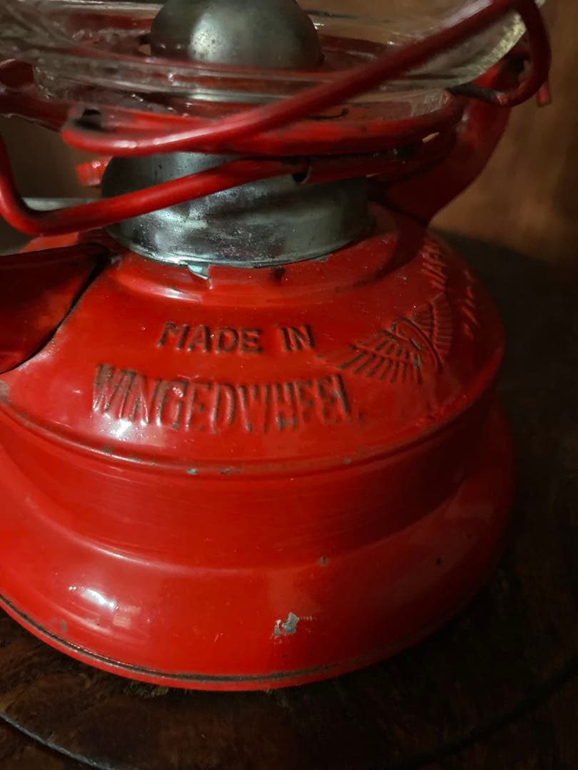 WINGED WHEEL No.500 Red オイル ランタン オイルランプ